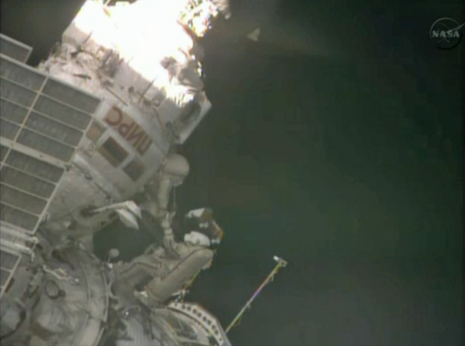 Russian Cosmonauts Take Spacewalk Outside Space Station